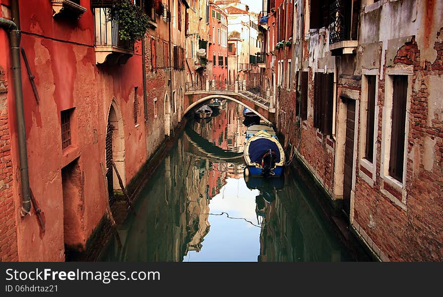 Lovely canals and bridges in the Sestieres of Venice. Lovely canals and bridges in the Sestieres of Venice