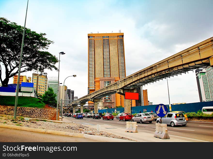 Cityscape in Kuala Lumpur Malaysia