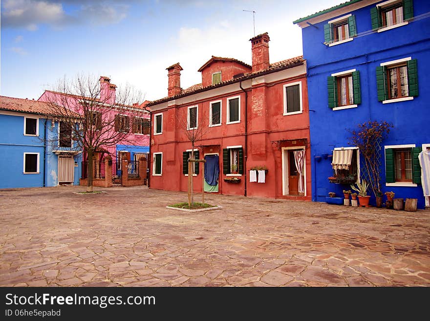 Colored houses of Burano