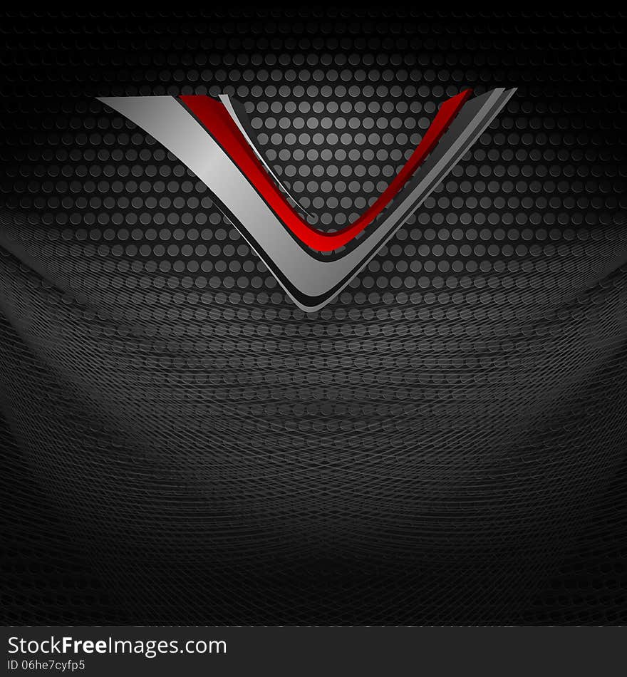 Vector background with metallic texture