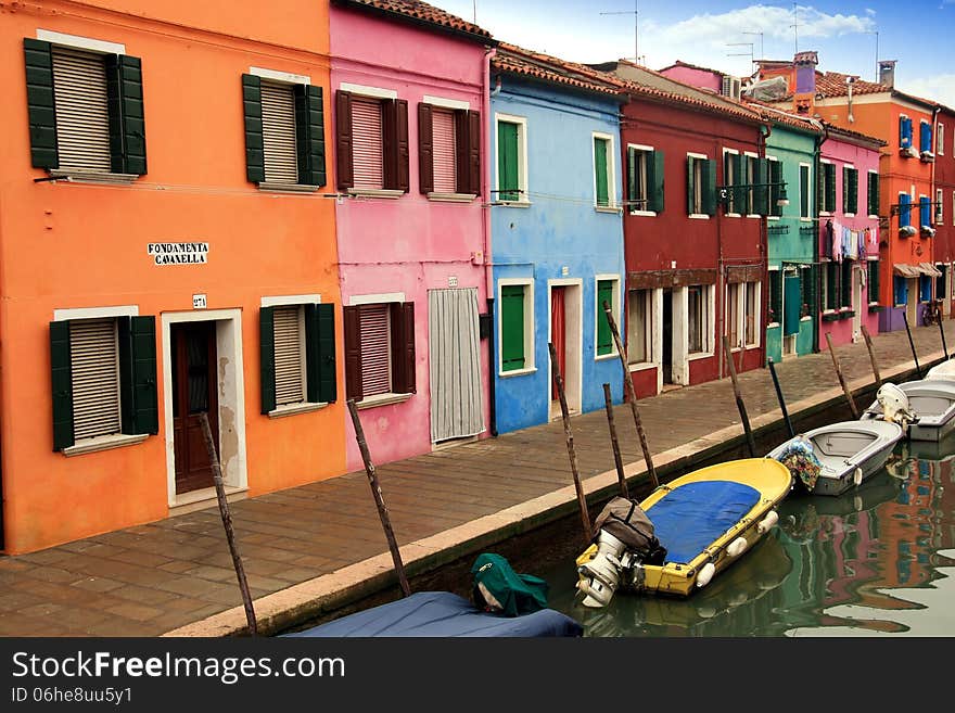 Colored houses of Burano