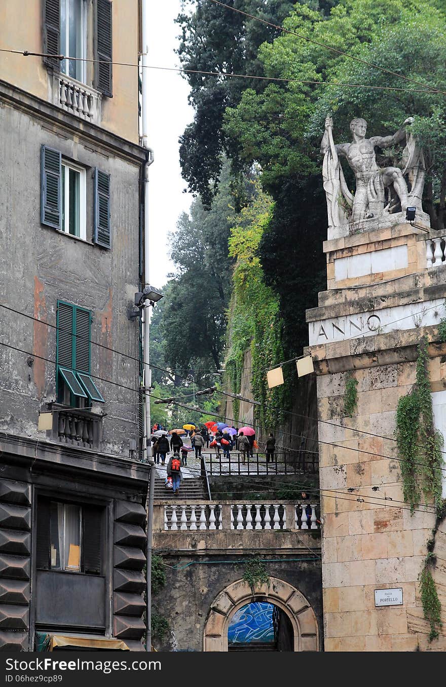 Street in Genoa