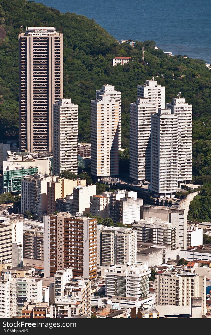 Aerial View of Residential Buildings in Rio de Janeiro, Brazil