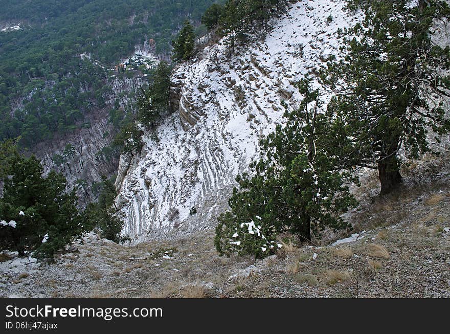 Hills in Crimea (Ukraine) in January. Hills in Crimea (Ukraine) in January.