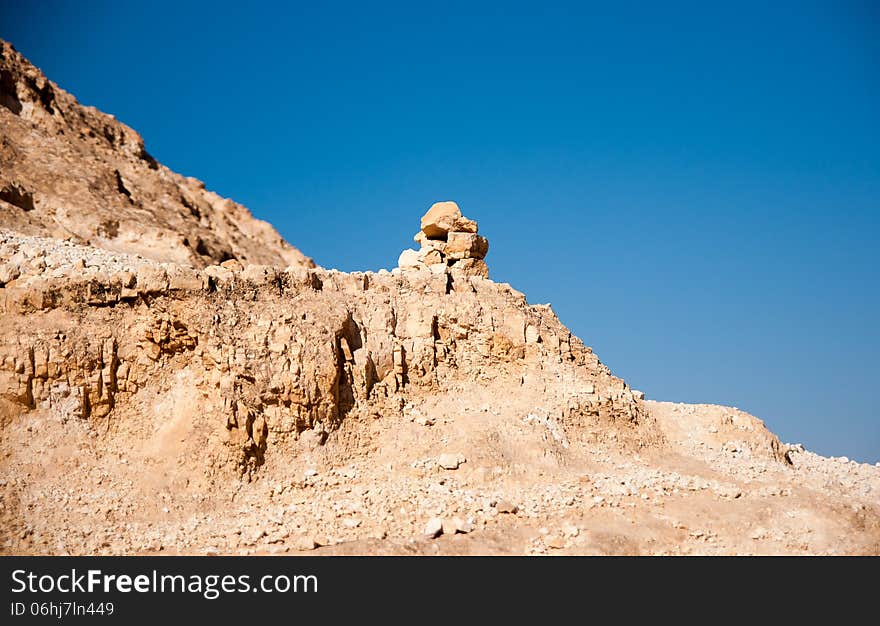 Mountains in stone desert nead Dead Sea