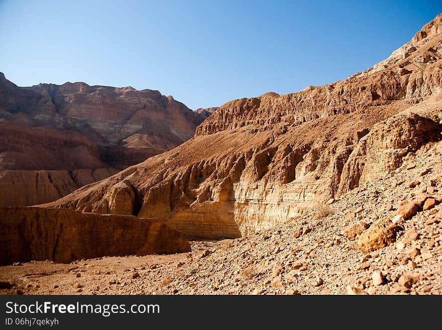 Mountains in stone desert nead Dead Sea