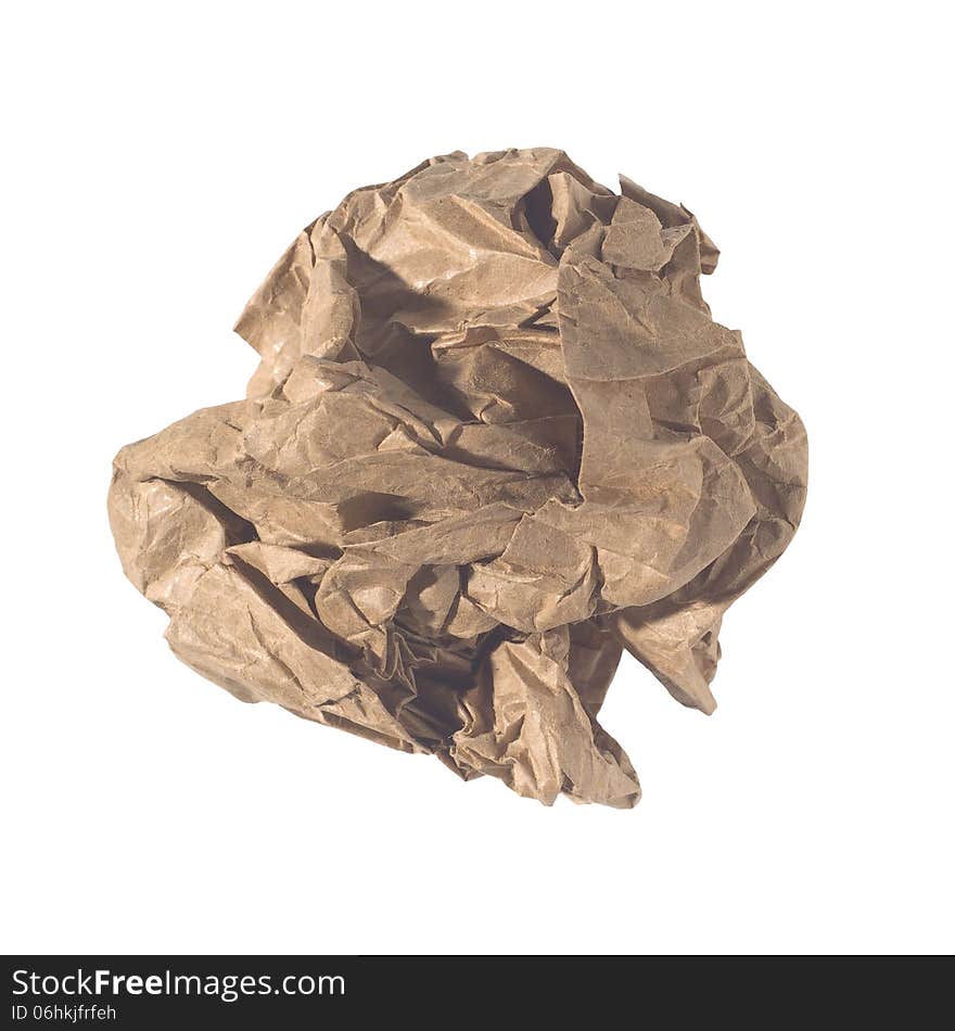 Crumpled paper