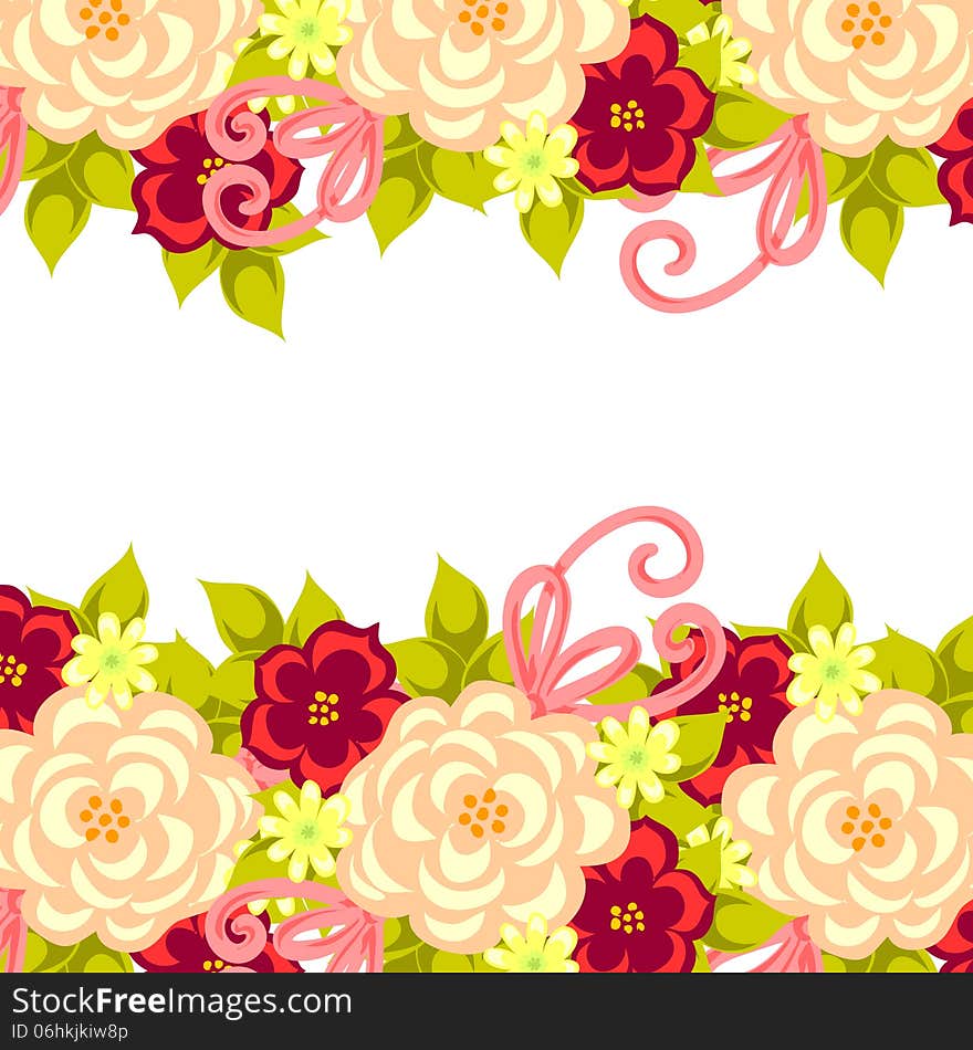 Fresh background with plants and flowers. Fresh background with plants and flowers