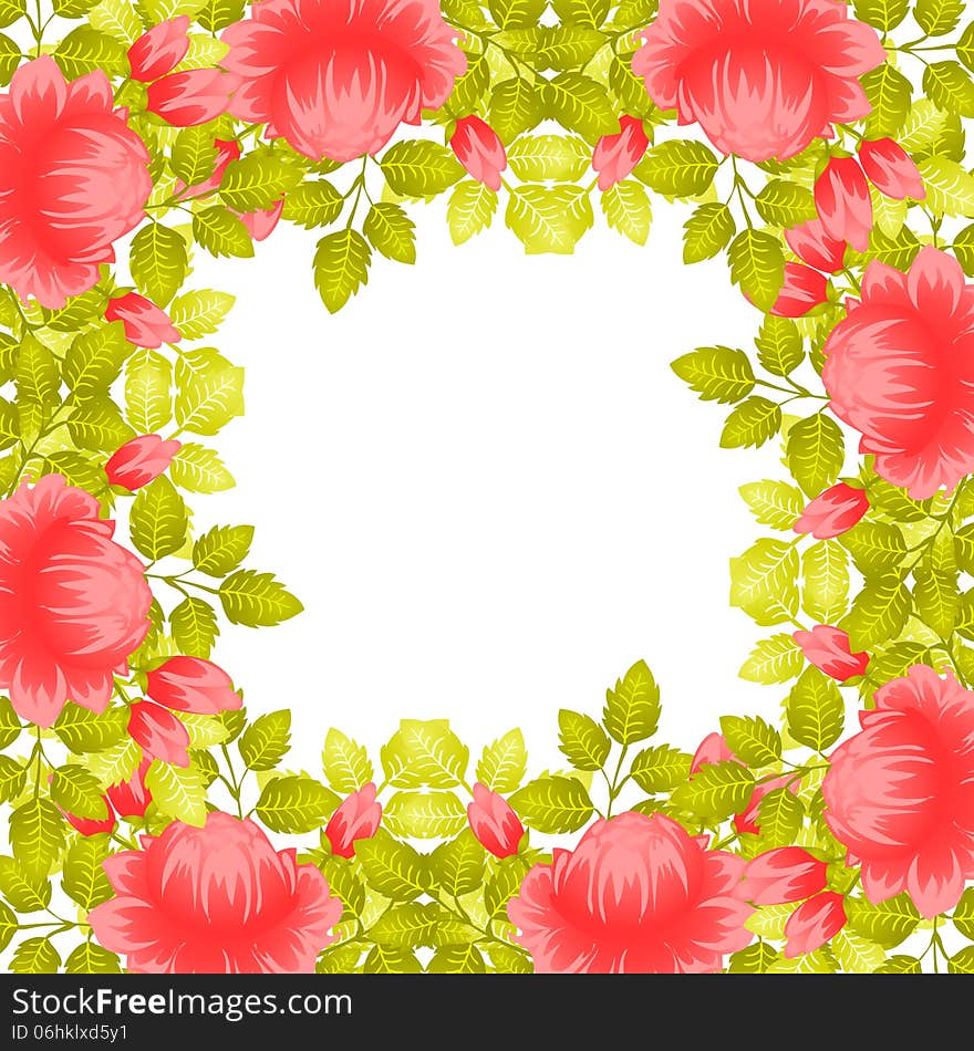 Fresh background with plants and flowers. Fresh background with plants and flowers