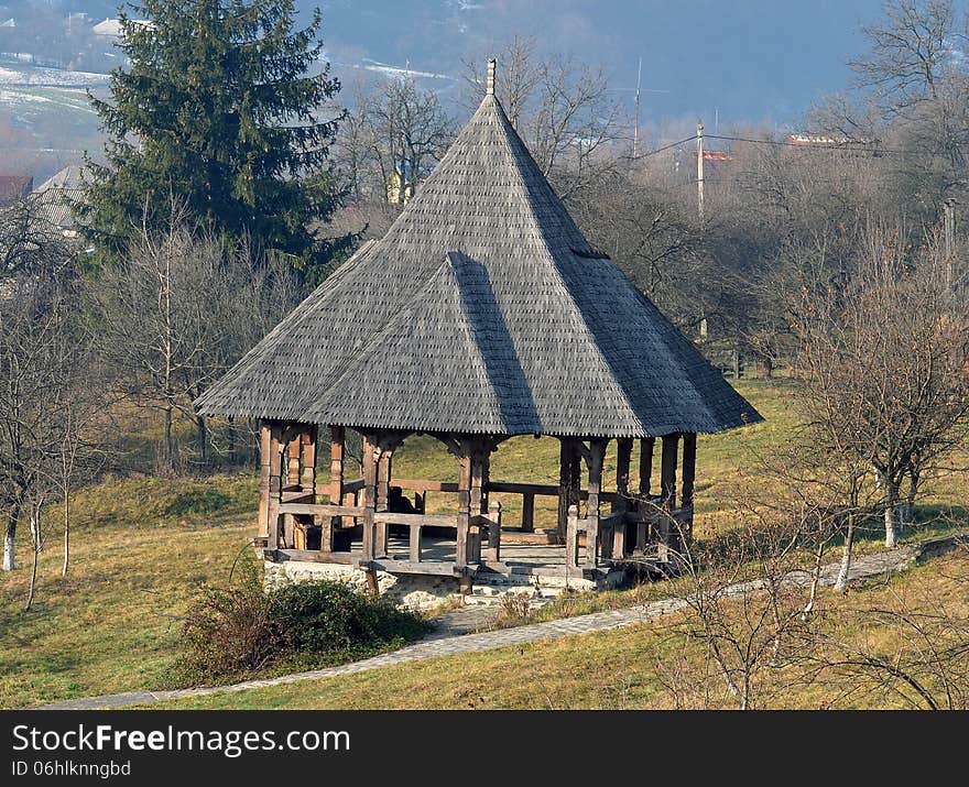 Wooden pavilion