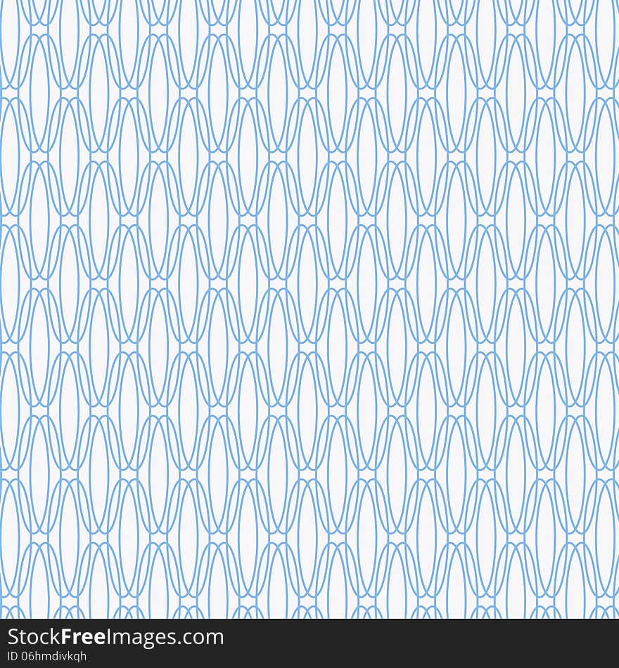 Abstract Blue Ovals Pattern, vector