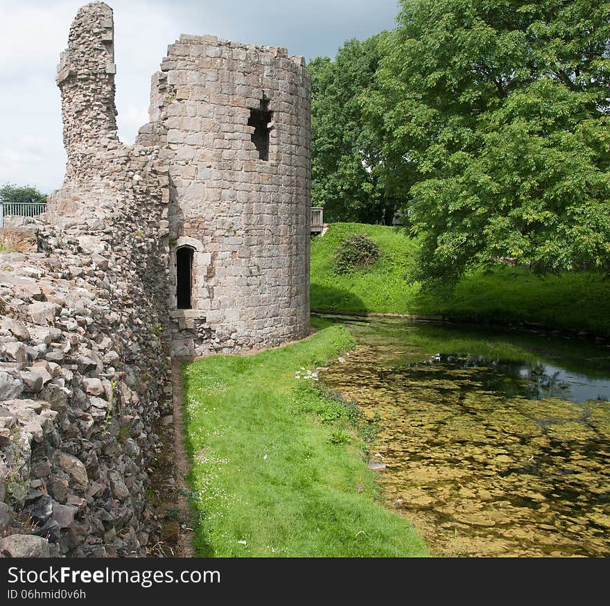 Whittington castle in shropshire in england. Whittington castle in shropshire in england