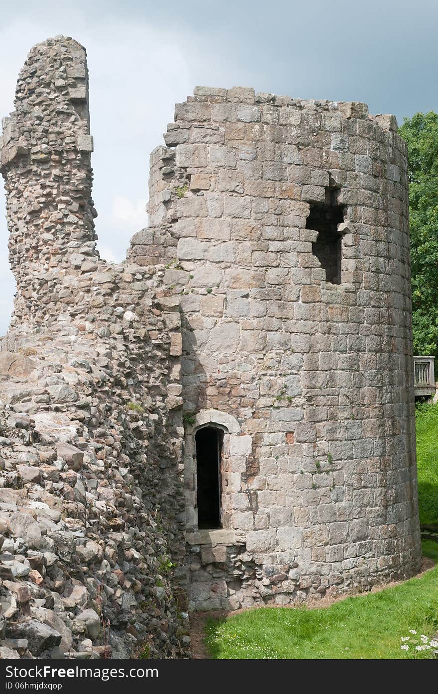 Whittington castle in shropshire in england. Whittington castle in shropshire in england