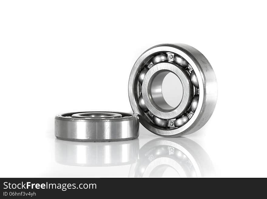 ball bearing, isolated over white