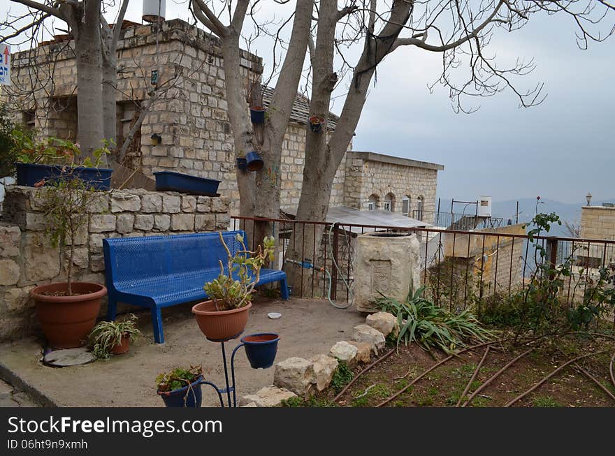 Streets of Tzfat (Safed) town in the north of Israel. Streets of Tzfat (Safed) town in the north of Israel