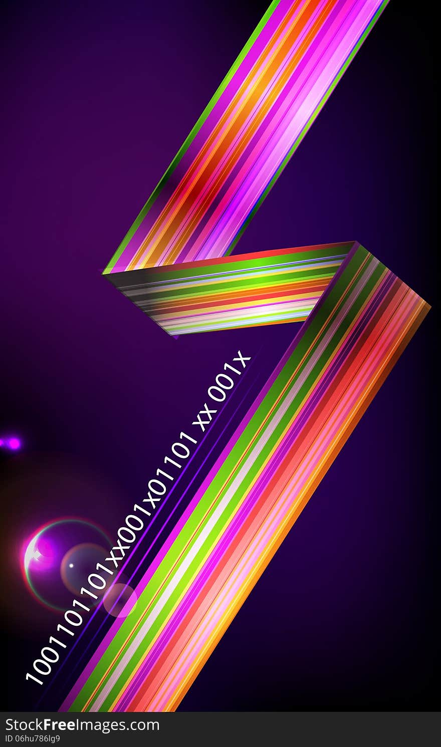 Designed abstract light vector background with technology lines.