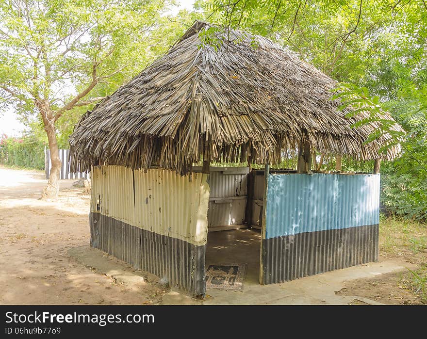 A primitive place of prayer for Muslims. In the parking beside of the transit road in Kenya. A primitive place of prayer for Muslims. In the parking beside of the transit road in Kenya.