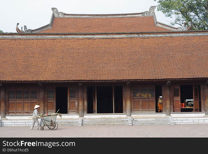 Temple of literature, temple of Confucius in Hanoi, northern Vietnam.