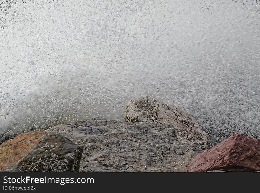 Storm in the gulf of la spezia liguria italy. Storm in the gulf of la spezia liguria italy