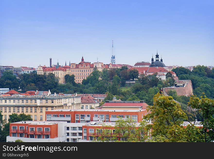 Prague City View From Vysehrad