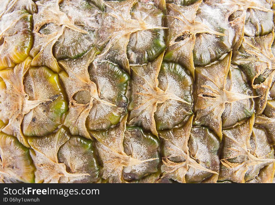 Pineapple closeup for background or texture