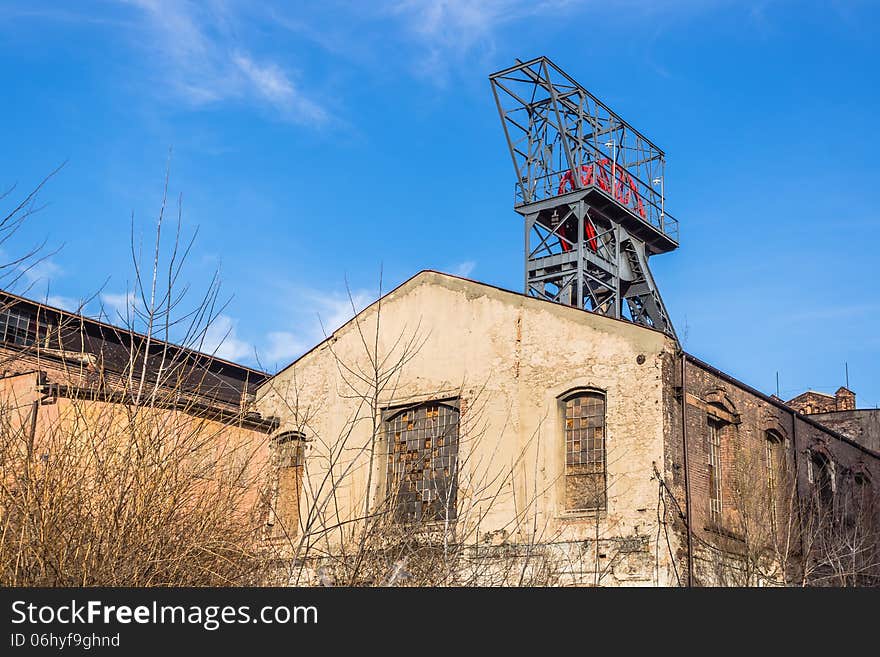 Old coalmine in Katowice, Silesia region, Poland.