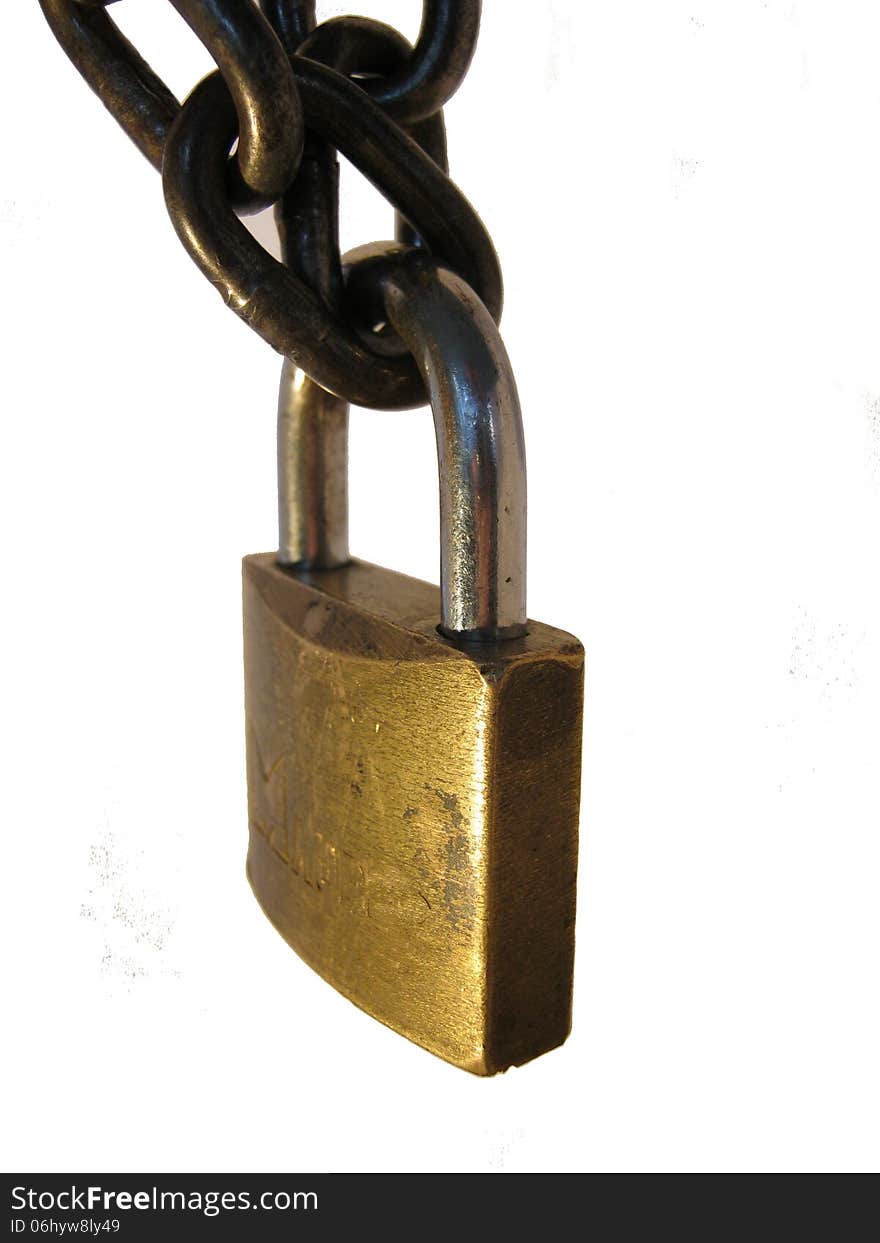 Lock and chain - Detail