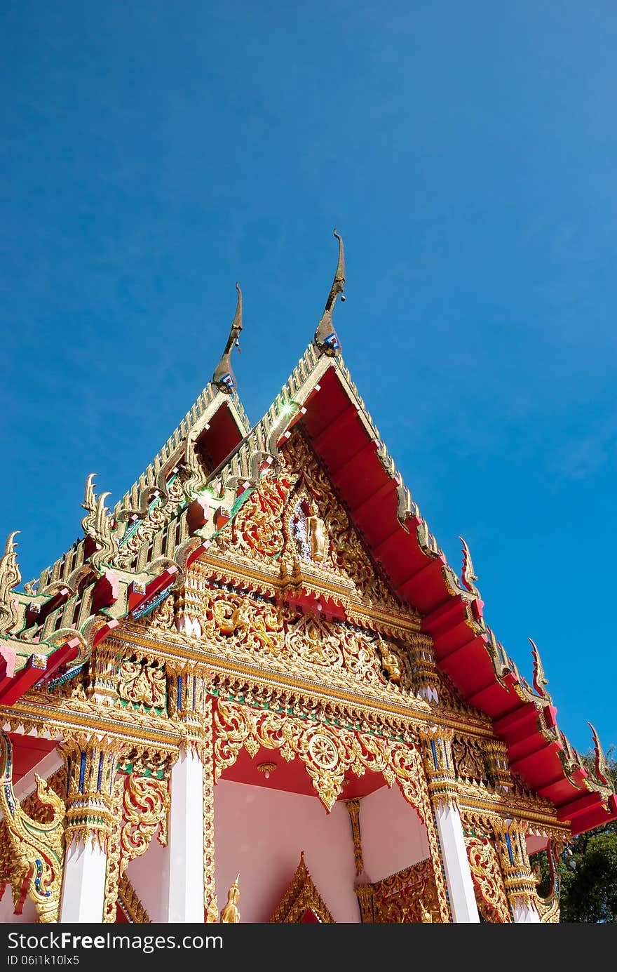 Thai local temple in Thailand