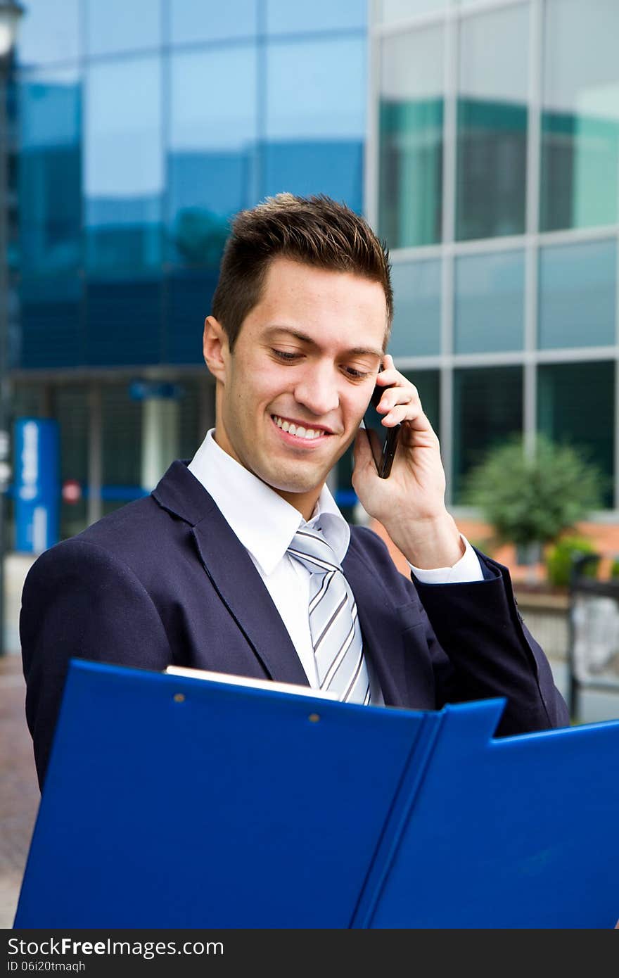 Portrait of an handsome businessman