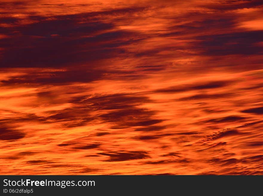 Red Sky Background and clouds