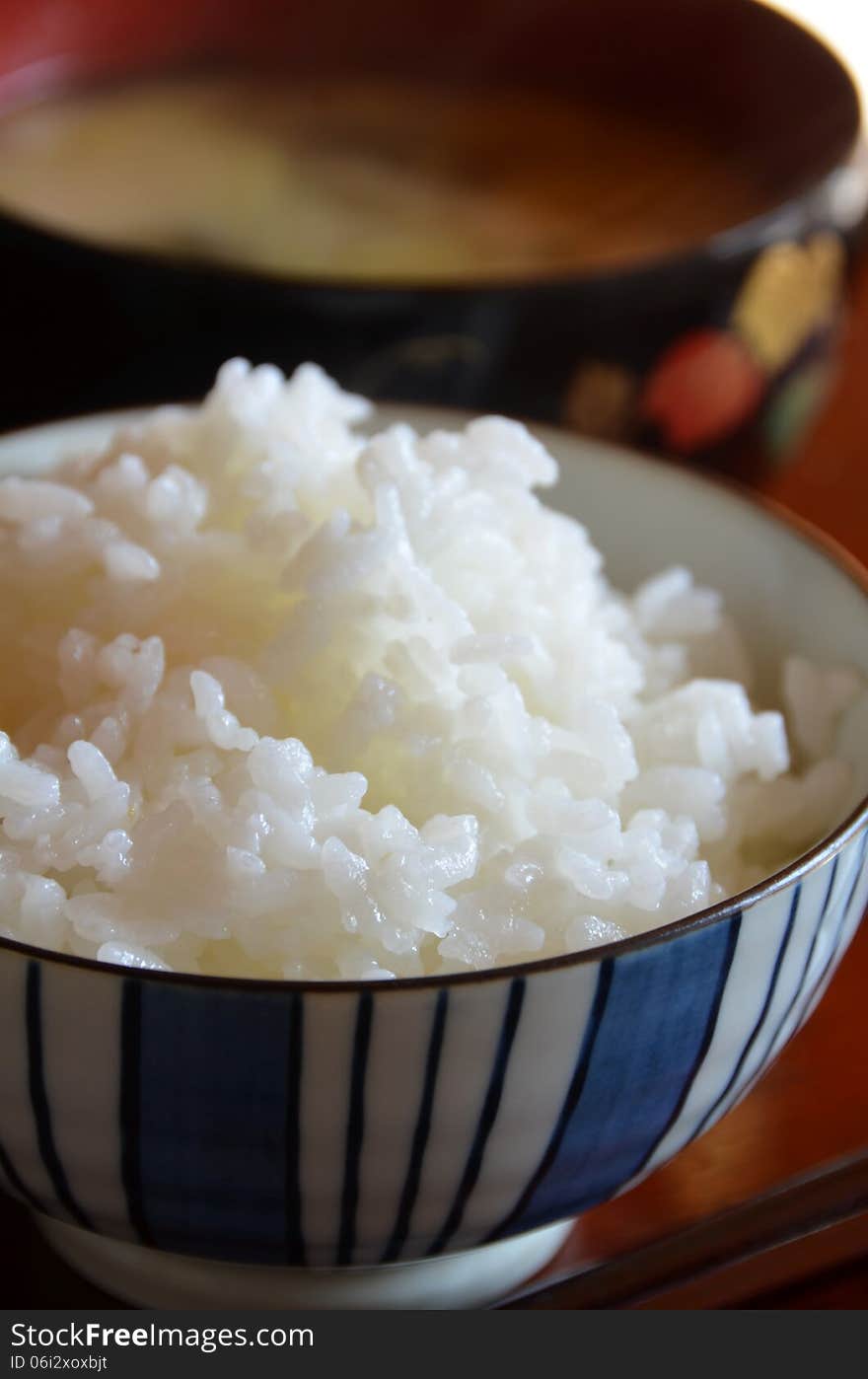 Rice And Miso Soup