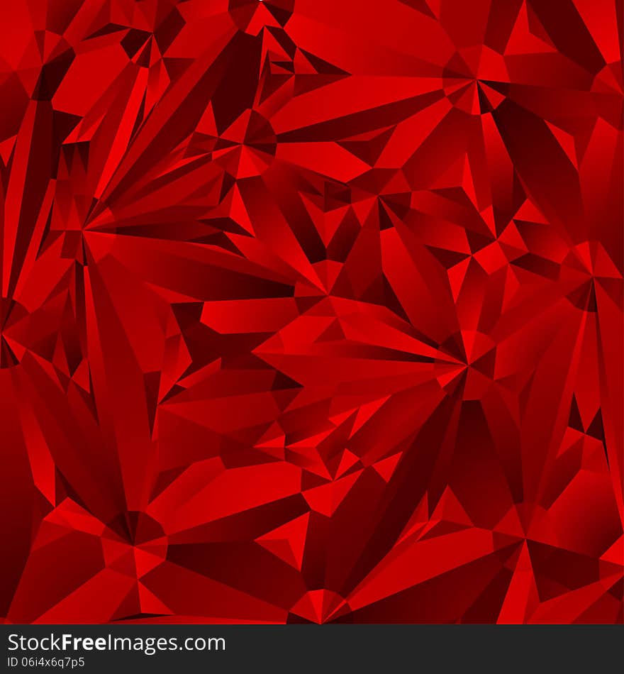 Abstract Triangle Geometrical Red Background, Vector Illustration. Abstract Triangle Geometrical Red Background, Vector Illustration