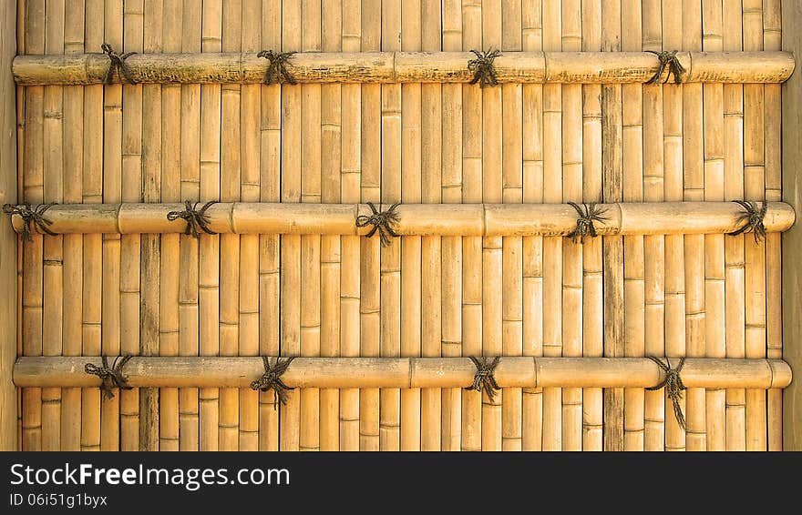 Traditional Japanese bamboo wall background. Traditional Japanese bamboo wall background.