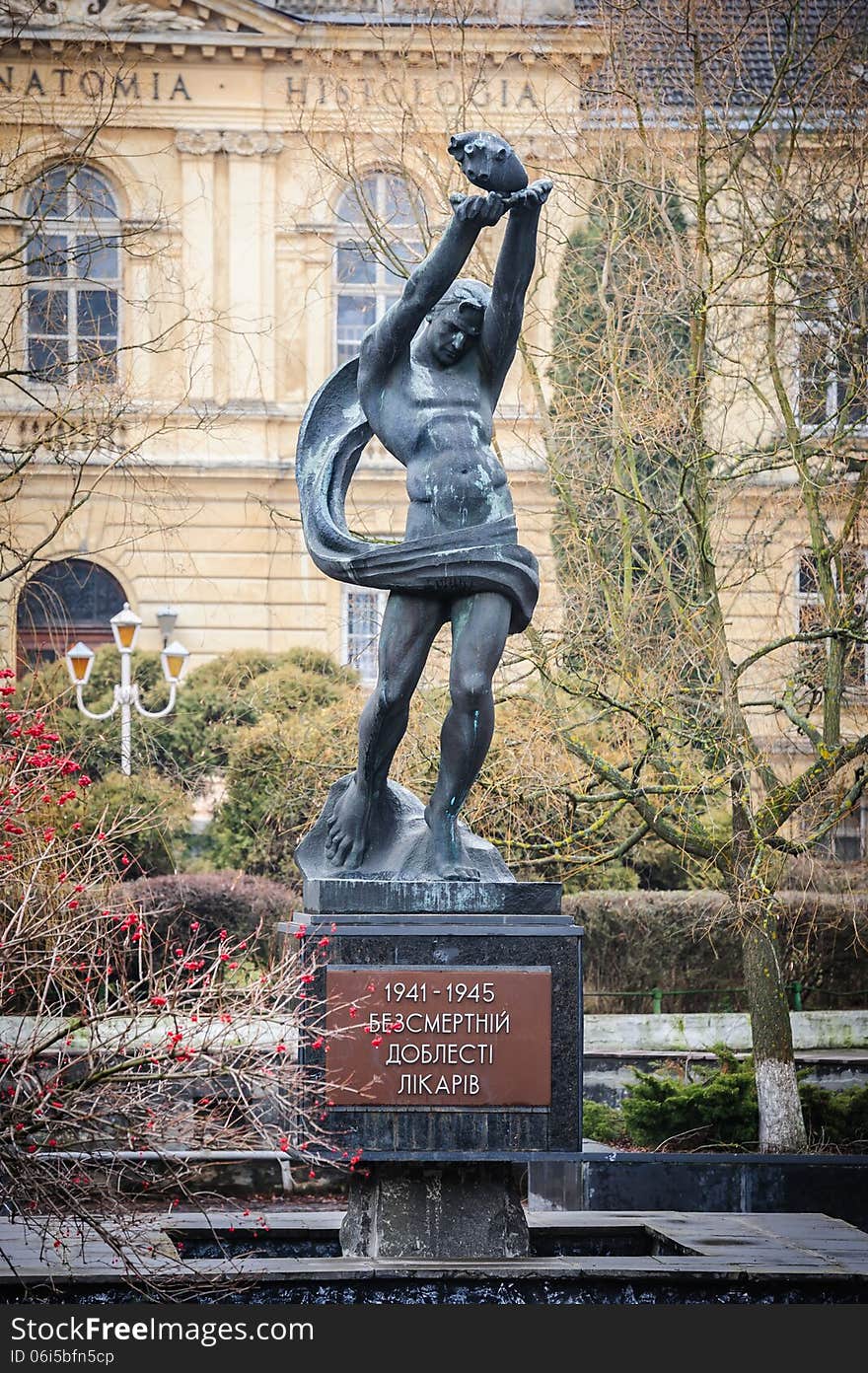 Monument In honor of immortal valor of medics, Lviv, Ukraine