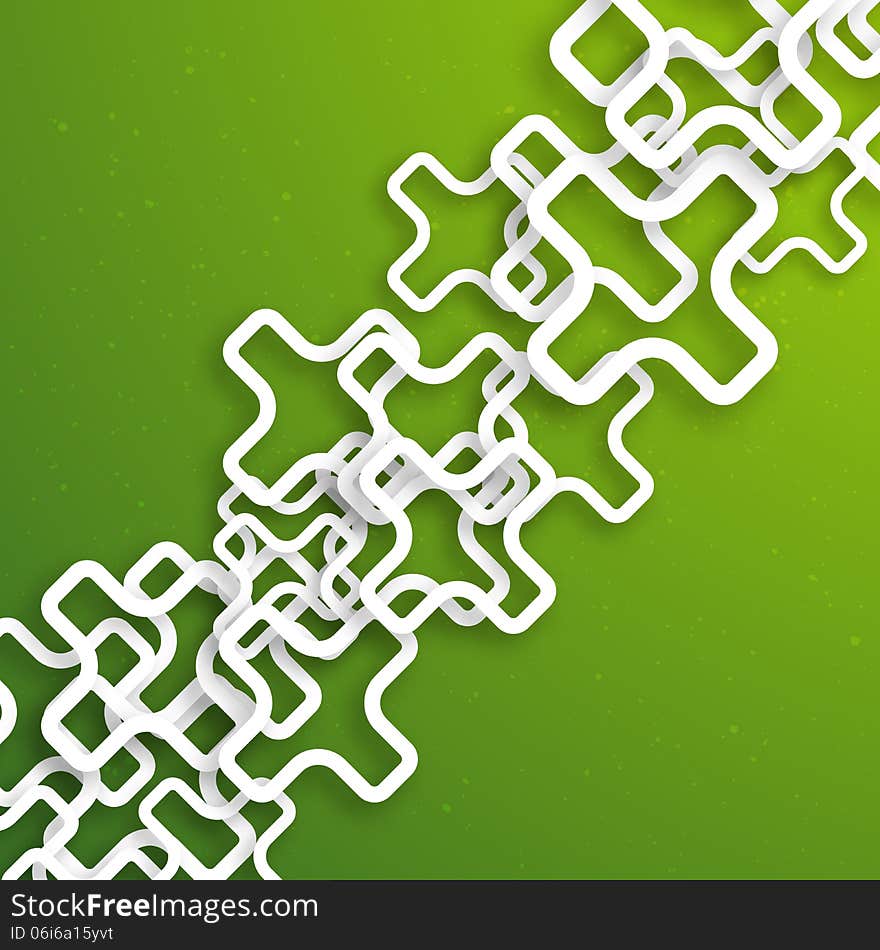 Abstract green background of crosses for your presentation