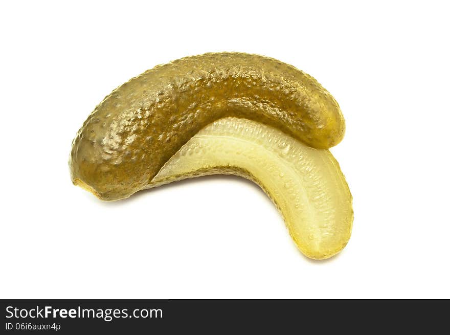 Cucumbers isolated on white background, pickles, Cucumbers