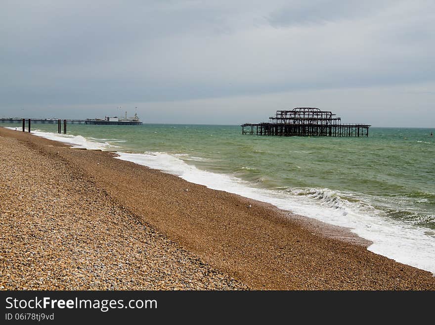 West Pier Ruins, Brighton Beach, England