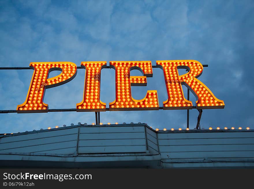 Brighton Pier Lights, England