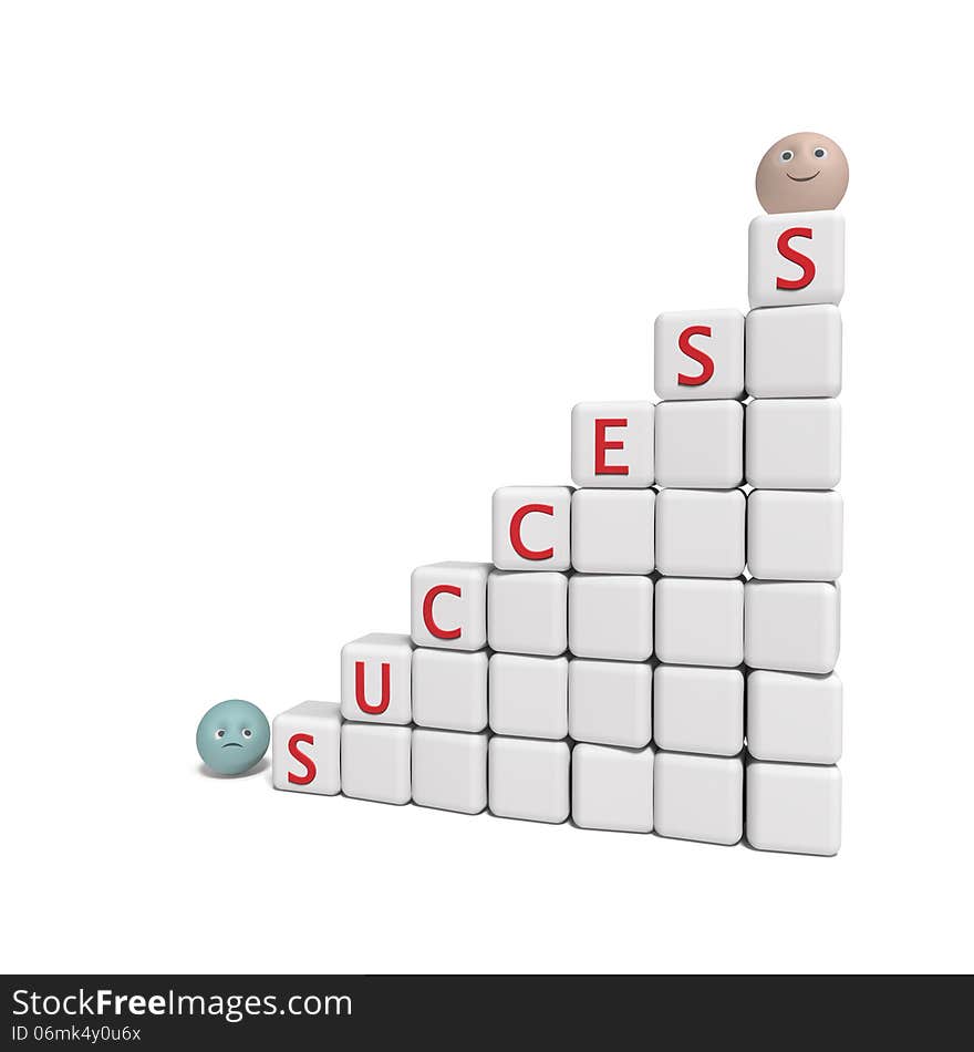 Success - 3d abstract composition