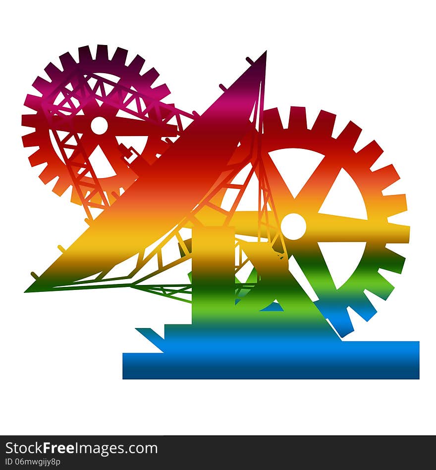 Gears and Satellite, metaphoric of the abundant Metadata. Gears and Satellite, metaphoric of the abundant Metadata