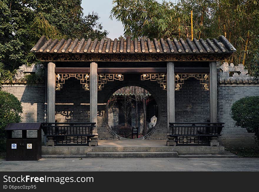 An ancient chinese style house （or,chinese garden） in winter of southchina, Canton province. An ancient chinese style house （or,chinese garden） in winter of southchina, Canton province.