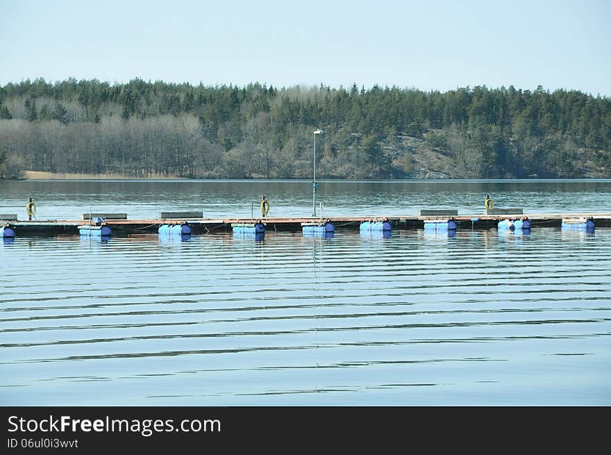 Empty Jetty in Early Spring