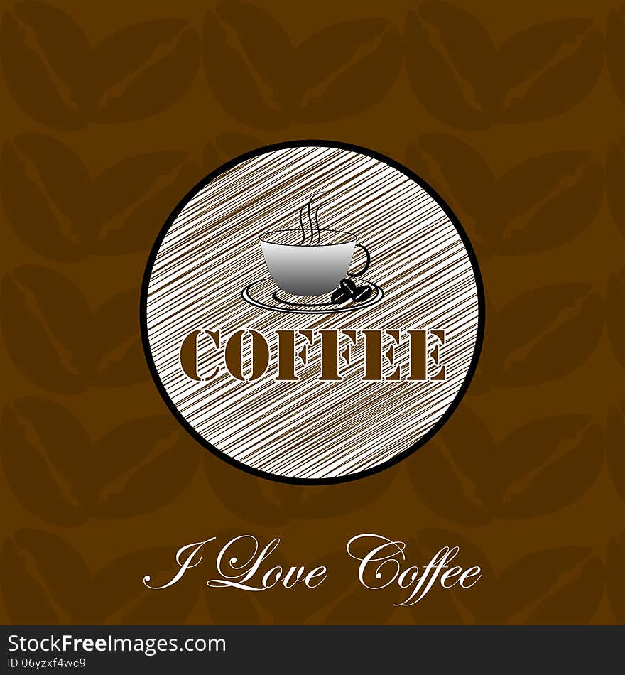 Background With Cup Of Coffee