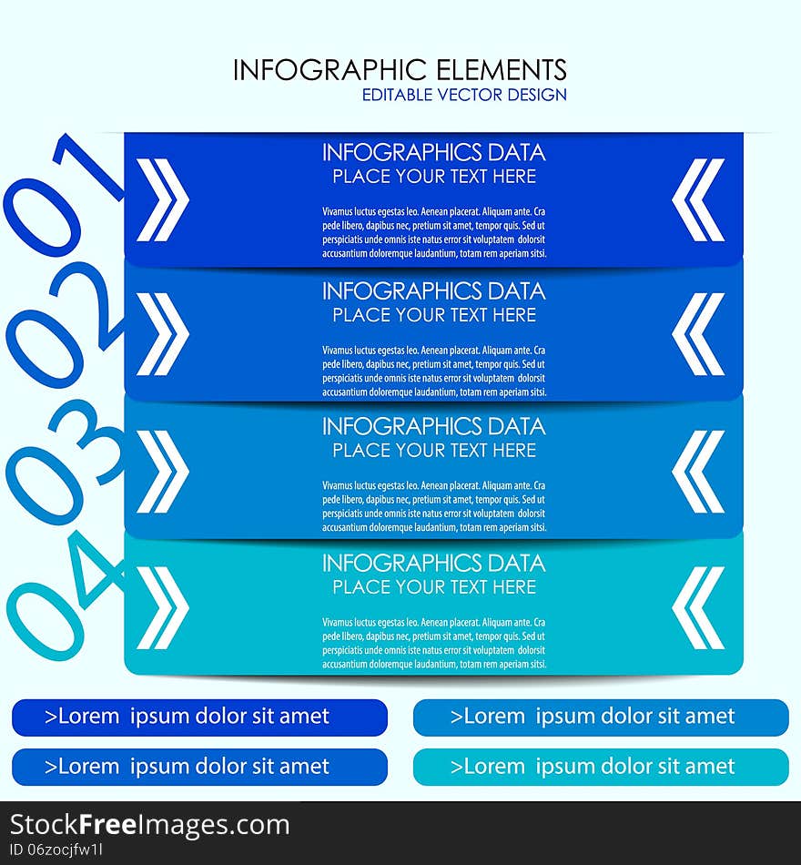 Modern infographic option banner