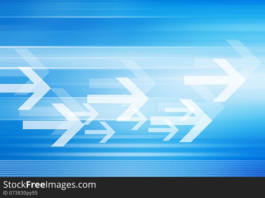 Abstract Futuristic Background With Arrows