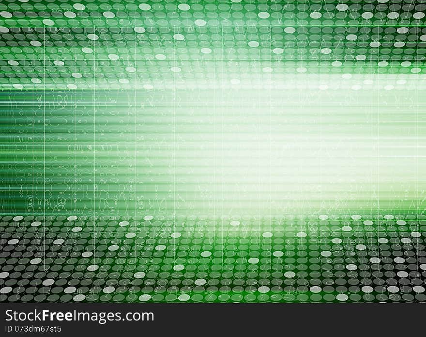 Green Abstract Futuristic Background For Wallpaper Design