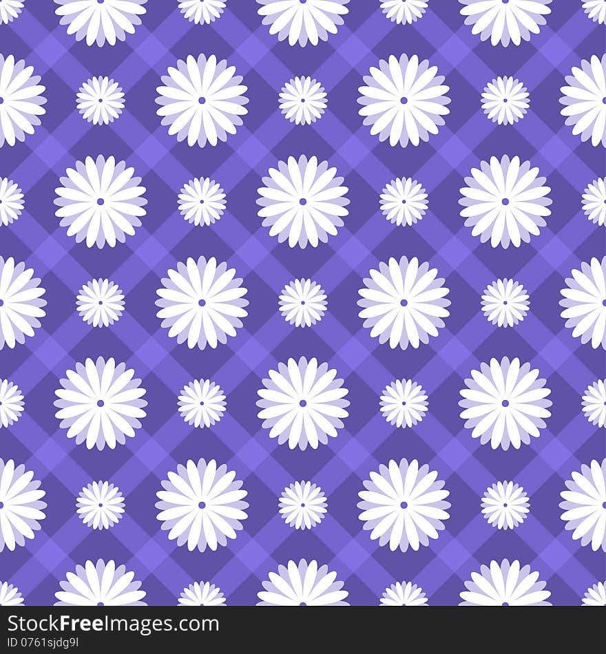 Floral seamless pattern. Vector illustration. Background