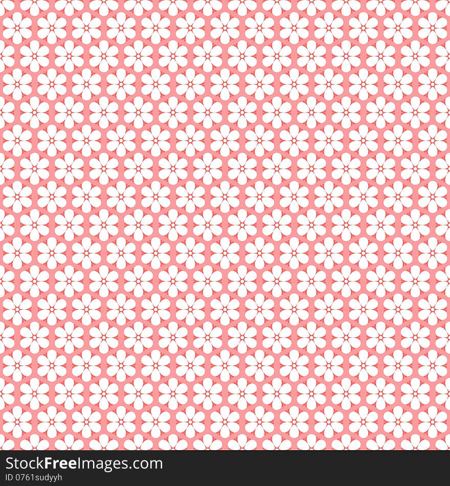 Floral seamless pattern. Vector illustration. Background