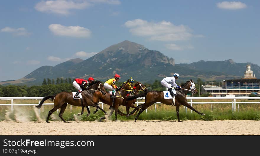 Horse race for the prize Volgi,Russia. Horse race for the prize Volgi,Russia.