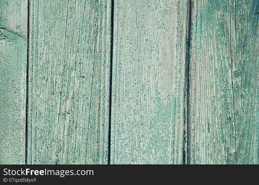 Old painted wooden planks shabby blue. Old painted wooden planks shabby blue